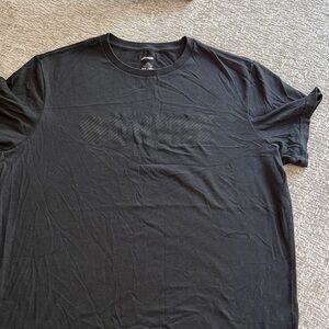 Men's Black Short Sleeve Tee with Subtle Front Logo